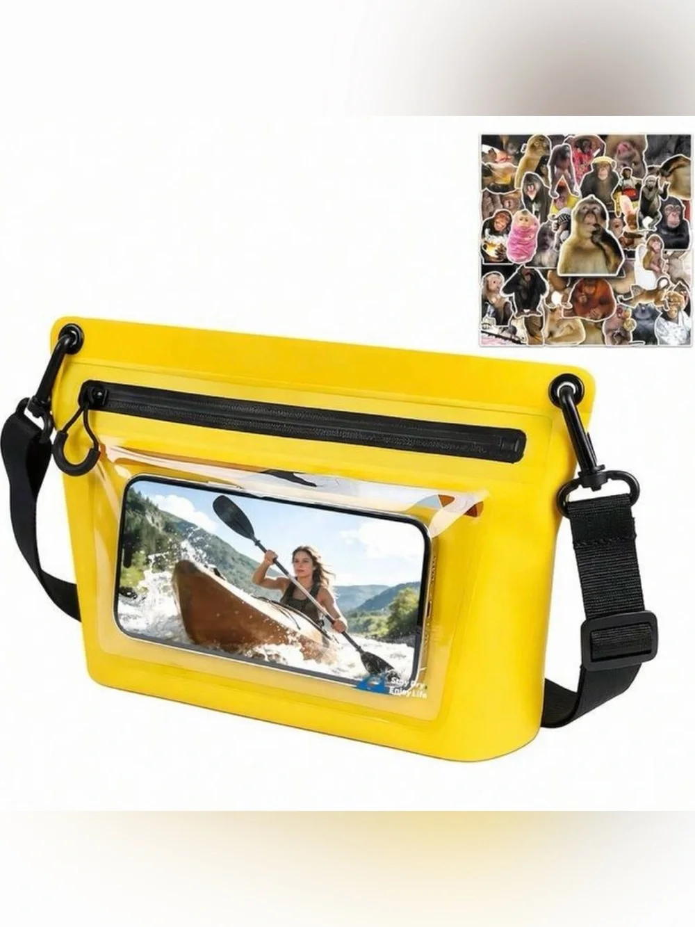 New Waterproof Yellow Tablet & Phone Dry Pouch